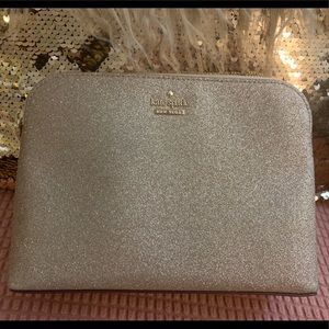 Kate Spade Rose Gold Cosmetic Bag